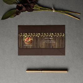 Appel van onze Oog Herfst Bloemenhout Baby shower Etiket