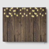 Appel van onze Oog Herfst Bloemenhout Baby shower Gastenboek (Achterkant)