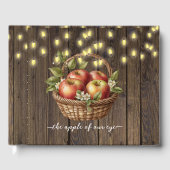 Appel van onze Oog Herfst Bloemenhout Baby shower Gastenboek (Voorkant)