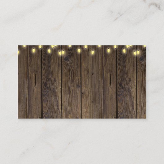 Appel van onze Oog Herfst Bloemenhout Baby shower Informatiekaartje (Achterkant)