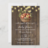 Appel van onze Oog Herfst Bloemenhout Baby shower Kaart (Voorkant)