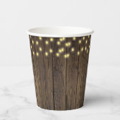 Appel van onze Oog Herfst Bloemenhout Baby shower Papieren Bekers (Achterkant)