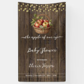 Appel van onze Oog Herfst Bloemenhout Baby shower Spandoek (Verticaal)