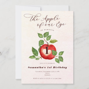 Appel van onze Oog Herfst Oogst Rustiek 1e Verjaar Kaart