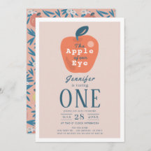 Appel van onze Oog Meisje Roze 1e Verjaardag