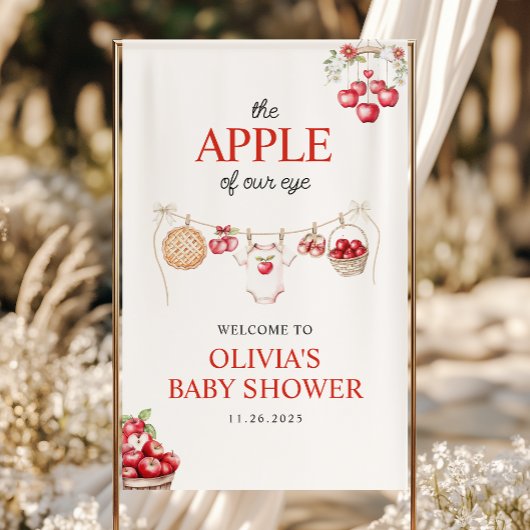 Appel van Onze Oog Orchard Herfst Baby shower Welk Spandoek