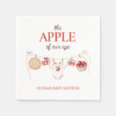 Appel van Onze Oog Orchard Oogst Herfst Baby showe Servet (Voorkant)