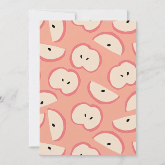 Appel van onze Oog Roze Meisje 1e Verjaardag Kaart (Achterkant)