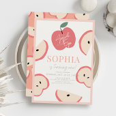 Appel van onze Oog Roze Meisje 1e Verjaardag Kaart