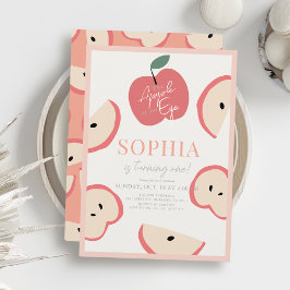 Appel van onze Oog Roze Meisje 1e Verjaardag Kaart