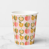 Appel van Onze Oog Schattigee Herfst Patroon Baby Papieren Bekers (Achterkant)