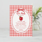 Appel van Onze Oog Val Apple Baby Shower Kaart (Staand voorkant)