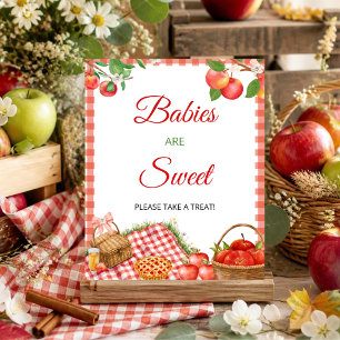 Appel van onze oog Val Baby Shower Baby's zijn Sch Poster
