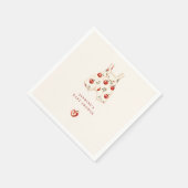 Appel van onze oog waterverf babyshower servetten (Hoek)