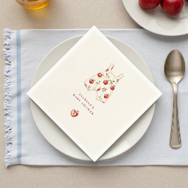 Appel van onze oog waterverf babyshower servetten