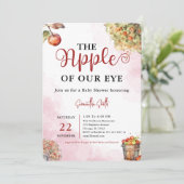 Appel van Onze Oog Waterverf Herfst Apple Baby sho Kaart (Staand voorkant)