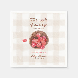 appel van onze oogappelmand baby shower servet