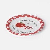 Appel van onze verjaardag papieren bordje (Gekanteld)