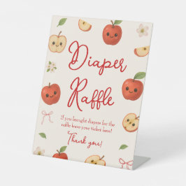 Appel van Or Eye Baby shower Luier Raffle Reclamebord Met Voetstuk