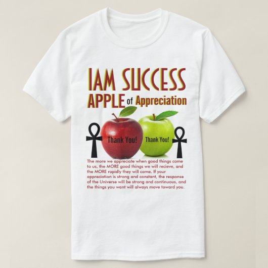 APPEL van WAARDERING T-shirt (Design voorkant)