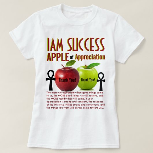 APPEL van WAARDERING T-shirt (Design voorkant)