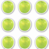 Appel Verse Groene Gezonde Fruit Sticker (Voorkant)