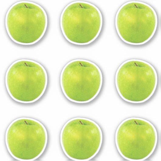 Appel Verse Groene Gezonde Fruit Sticker (Voorkant)