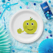 Appel vriendjes melamine+bord papieren bordje (Feest)