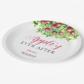 Appelachtig altijd na Appel Bruiloftsdouche  Papieren Bordje (Gekanteld)