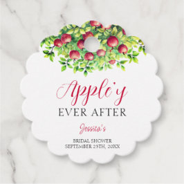 Appelachtig Ever After Apple Bruiloftsfeest  Bedankjes Labels