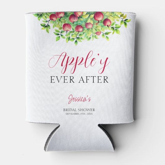 Appelachtig Ever Na Apple Bruiloft Douche  Blikjeskoeler (Voorkant)