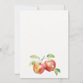 Appelachtig Ever Na Apple Watercolor Bruiloft Kaart (Achterkant)