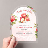 Appelachtige Appel Bruiloft Arch Bruidsfeest Acryl Uitnodigingen (Insitu (Draagbaar))
