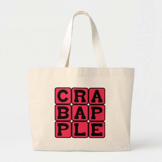 Appelbes, Fruit Grote Tote Bag (Voorkant)