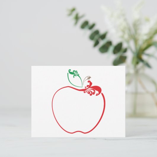 appelbloei briefkaart (Staand voorkant)