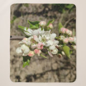Appelbloem Sherpa Deken (Voorkant)