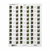 appelbloemen adreslabel etiket (Full Sheet)