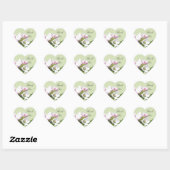 Appelbloemen bedankt sticker. hart sticker (Vel)