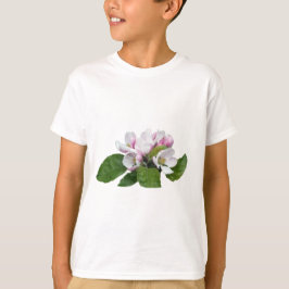appelbloemen en groene bladeren t-shirt