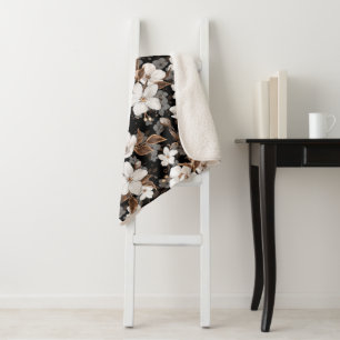 Appelbloemen Sherpa Deken