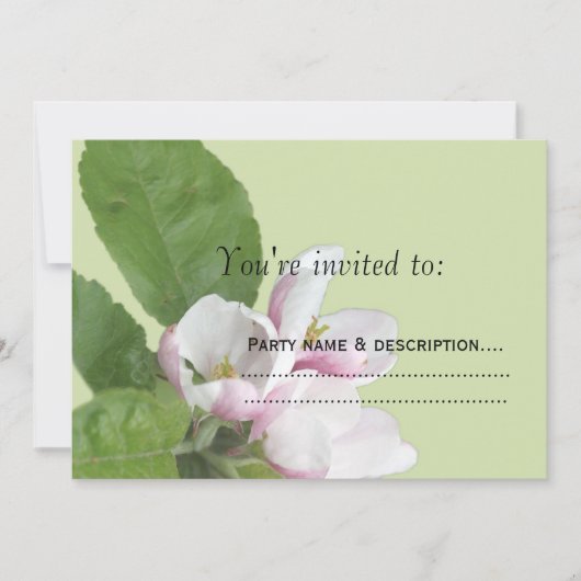 appelbloemen - uitnodiging (Voorkant)