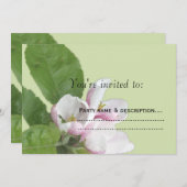 appelbloemen - uitnodiging (Voorkant / Achterkant)