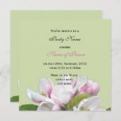 appelbloemen , uitnodiging (Voorkant / Achterkant)