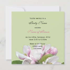 appelbloemen , uitnodiging