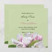 appelbloemen , uitnodiging (Voorkant / Achterkant)