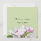 appelbloemen , uitnodiging (Achterkant)