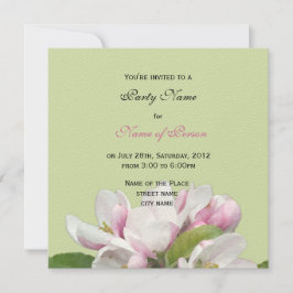 appelbloemen , uitnodiging