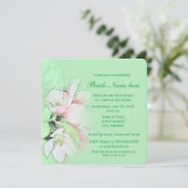  appelbloemen vrijgezellenfeesten kaart (Staand voorkant)