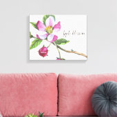 Appelbloesem Aquarel Canvasprint Canvas Afdruk (Insitu (Woonkamer))