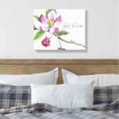 Appelbloesem Aquarel Canvasprint Canvas Afdruk (Insitu (Slaapkamer))